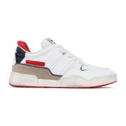 Isabel Marant Blå Kalvläder Panel Sneakers Multicolor, Dam