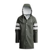 Stutterheim Cykelregnjacka med reflexdetaljer Green, Unisex