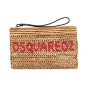 Dsquared2 Stilren Clutch Pouch Brown, Dam