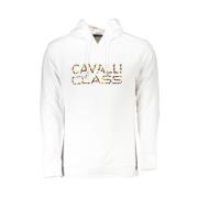 Cavalli Class Lyxig huva tröja i vitt White, Herr