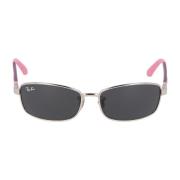 Ray-Ban Rektangulärt metallram solglasögon Pink, Unisex