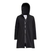 Stutterheim Lätt Matt Dragkedja Regnrock Black, Dam