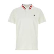 Vivienne Westwood Vit Piquet Polo Skjorta White, Herr