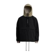 Stutterheim Vattentät Matt Anorak med Färgblock Black, Herr