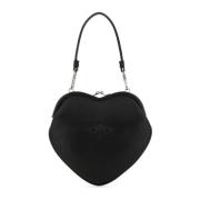 Vivienne Westwood Belle Heart Läderhandväska Black, Dam