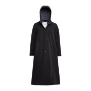 Stutterheim Print Matte Raincoat Black, Dam