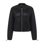 Milestone Stilren Blouson med Moderna Accenter Black, Dam