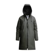 Stutterheim Varm A-Line Regnrock för Kvinnor Green, Dam