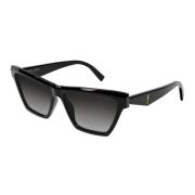 Saint Laurent Cat-Eye Glasögon Glamour Stil Black, Unisex