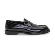 Dolce & Gabbana Läderloafers med Patent Effekt Black, Herr