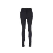 Balenciaga Logo Leggings med 5 Fickor Design Black, Dam