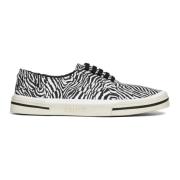 Celine Sneaker med Zebra Tryck och Gummisula Black, Herr