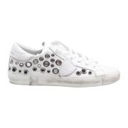 Philippe Model Studded Vita Lädersneakers White, Dam