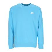 Nike Blå/Vit Lätt Crewneck Sweatshirt Blue, Herr