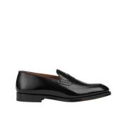 Doucal's Herr läder Penny loafer | svart Black, Herr