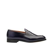 Doucal's Herr läder Penny loafer | blå Blue, Herr