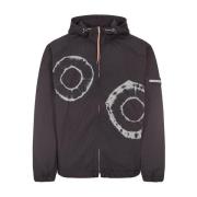 Aries Tie-Dye Windcheater Jacka Black, Herr