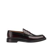 Doucal's Herr läder Penny loafer | burgundy Red, Herr