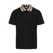 Burberry Svart Cody Polo Tröja Black, Herr