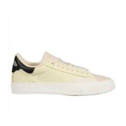 Heron Preston Canvas Låg-Top Sneakers med Läderdetalj White, Herr