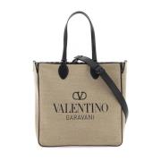 Valentino Garavani Iconographe Reversible Tote Bag Beige, Dam