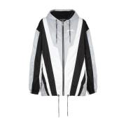 Balmain Vindjacka med dragsko huva Multicolor, Herr