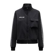 Moncler Logo Windbreaker Jacka Svart Män Black, Herr