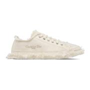 Dior Canvas Sneakers med Sidologo Detalj Beige, Dam