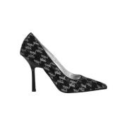 Karl Lagerfeld Glitter Stiletto Pumps Black, Dam