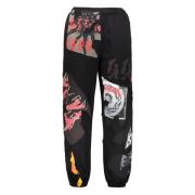 44 Label Group Tryckta Sweatpants med Fickor Multicolor, Herr