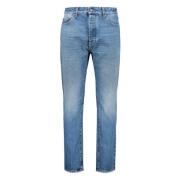 Palm Angels Klassiska Denim Jeans med Kontrastsömmar Blue, Herr