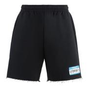 Vetements Tryckta bomullsshorts Black, Herr