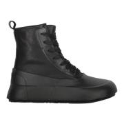 Ambush Högtopp lädersneakers Black, Dam