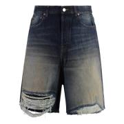 Vetements Slitna Denim Shorts Blue, Herr