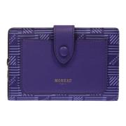 Moreau Paris Logo Print Läder Plånbok Purple, Dam