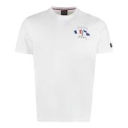 Paul & Shark Bomull Logo T-Shirt White, Herr