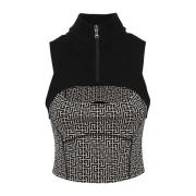 Balmain Stilfull TOP för Modeälskare Black, Dam