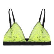 Versace Justera Triangle Bra med elastisk stängning Green, Dam