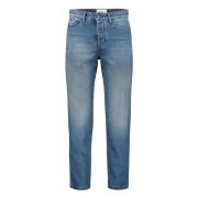 Ami Paris Klassiska Denim Jeans med Kontrastsömmar Blue, Herr