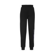 Karl Lagerfeld Bomull Logo Print Sweatpants Black, Dam