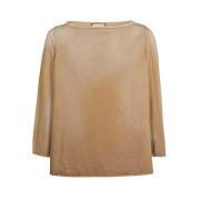 Gucci Bomull T-shirt med Maxi Broderi Beige, Herr