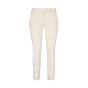 Dondup Slim Fit Byxor med Fickor Beige, Dam