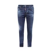 Dsquared2 Kontrast Sömn Denim Jeans Blue, Herr