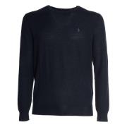 Polo Ralph Lauren Blå Crew Neck Sweater Aw24 Blue, Herr