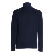 Malo Blå Turtleneck Tröja Aw24 Blue, Herr