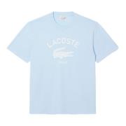 Lacoste Celeste Big Croco Exclusive Print T-shirt Blue, Herr