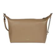 Furla Mini Crossbody Hobo Väska Beige, Dam