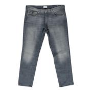 GAS Grå Zip Jeans med Fickor Gray, Herr