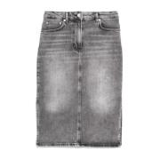 Moschino Denim Minikjol Gray, Dam