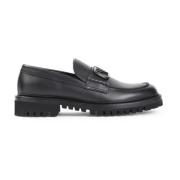 Valentino Garavani Svarta Loafers för Män Black, Herr